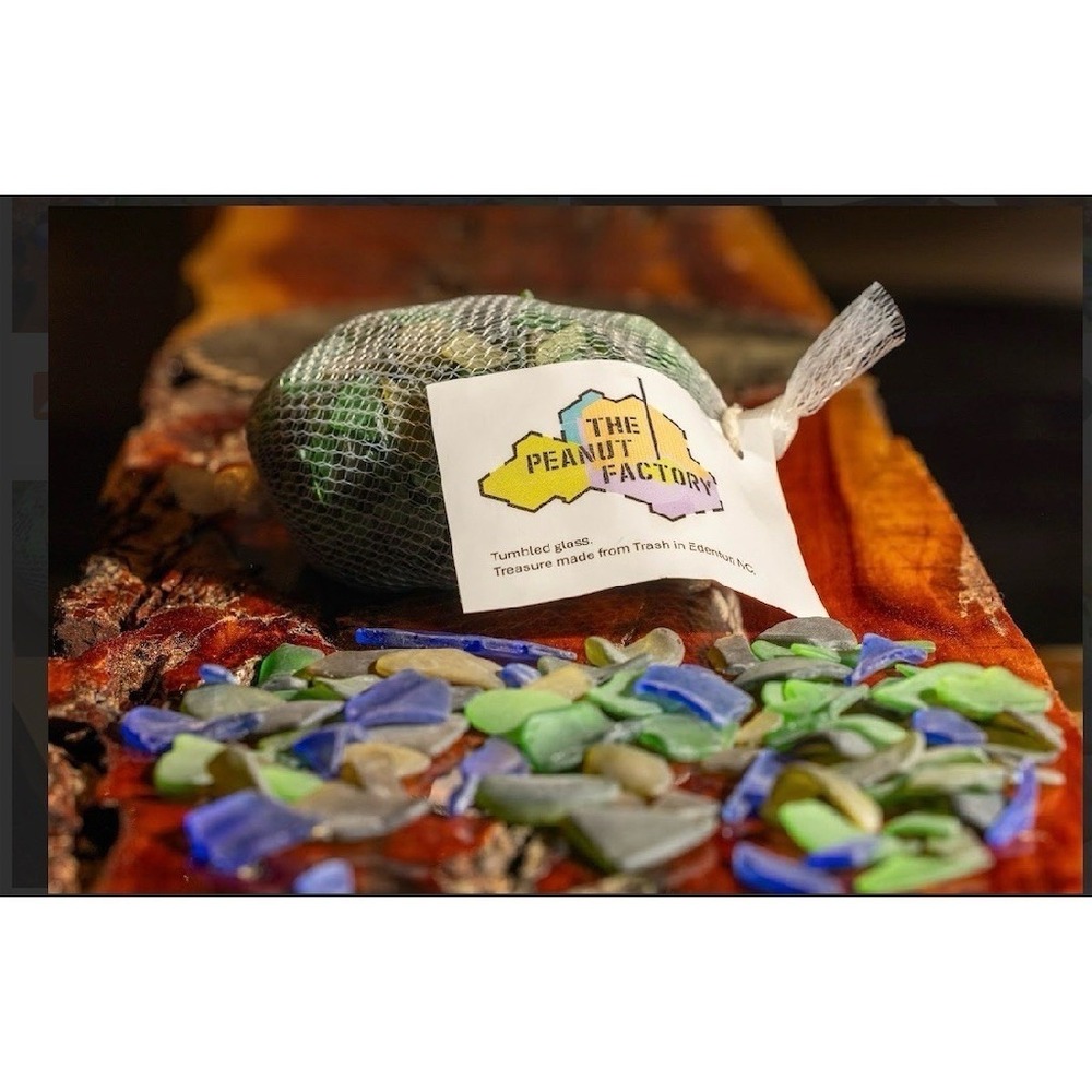 The Peanut Factory Tumbled Sea‎ Glass Mix 2 lb Bag Craft Edenton NC fundraiser